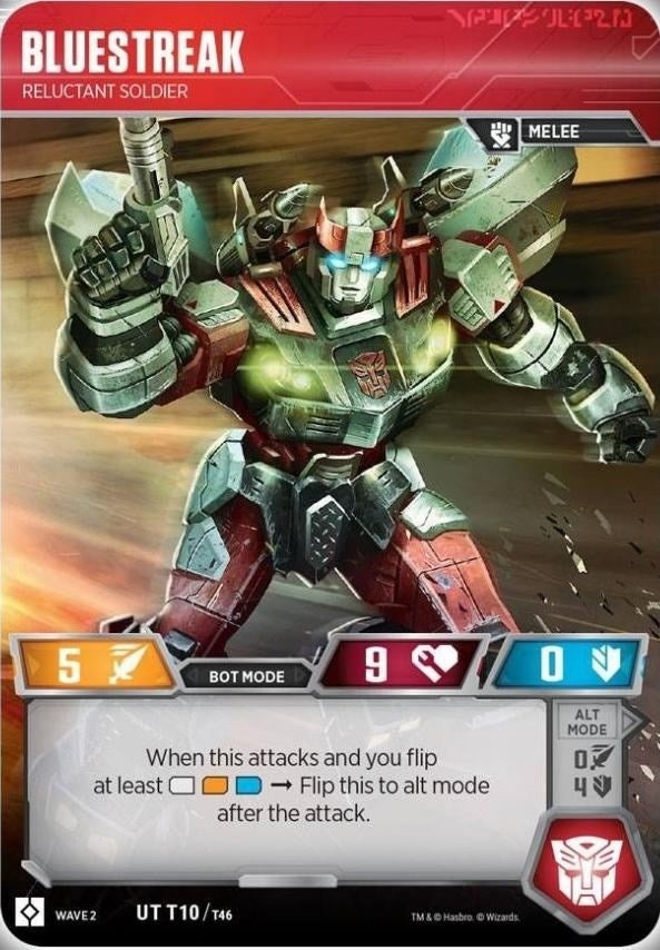 Image for Bluestreak - Reluctant Soldier (Rise of the Combiners) (10) - Transformers TCG
