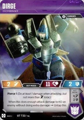 Image for Dirge - Doombringer (Rise of the Combiners) (22) - Transformers TCG