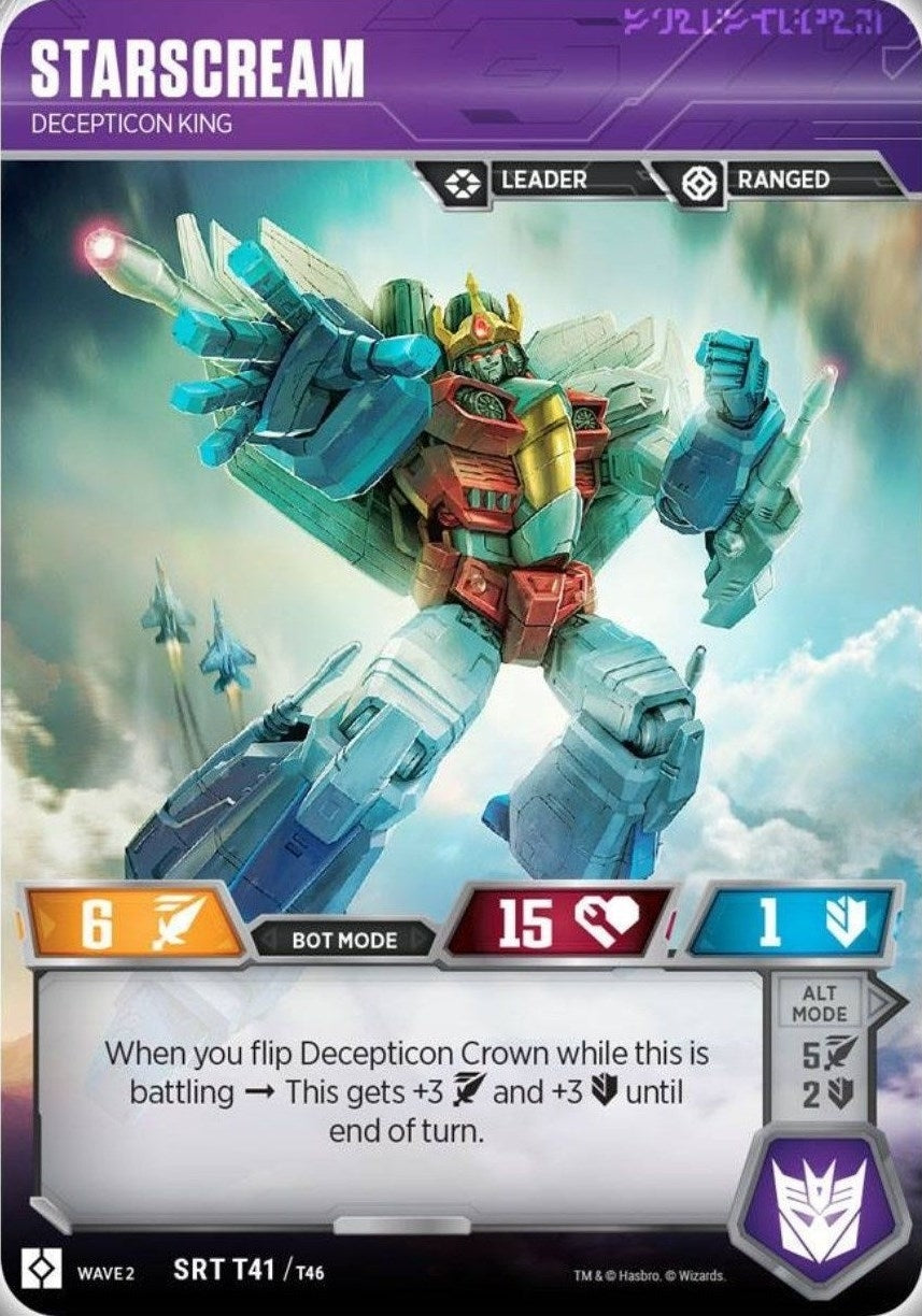 Image for Starscream - Decepticon King (Rise of the Combiners) (41) - Transformers TCG