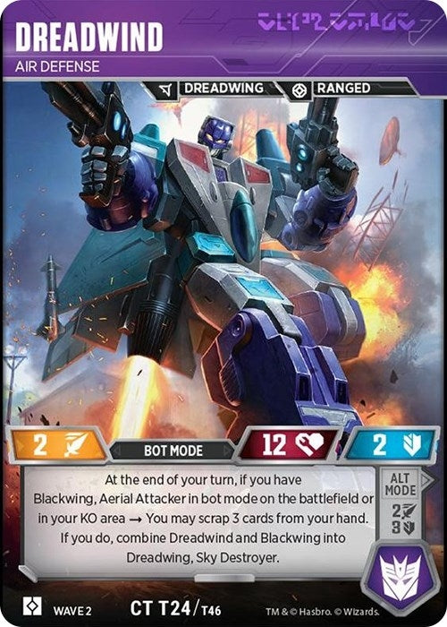 Image for Dreadwind - Air Defense (Rise of the Combiners) (24) - Transformers TCG