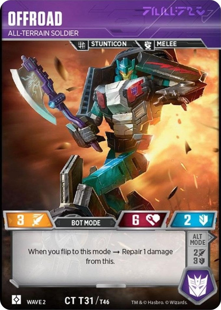 Image for Offroad - All-Terrain Soldier (Rise of the Combiners) (31) - Transformers TCG