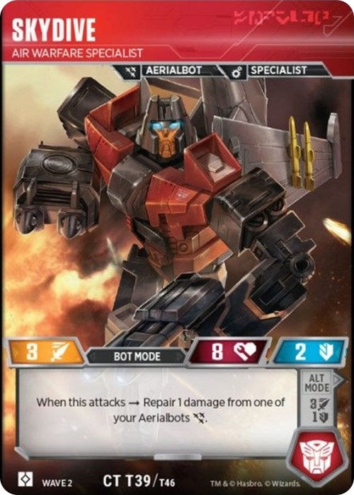 Image for Skydive - Air Warfare Specialist (Rise of the Combiners) (39) - Transformers TCG