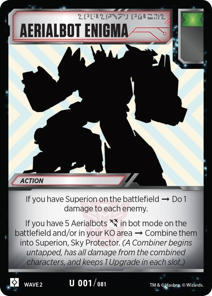 Image for Aerialbot Enigma (Rise of the Combiners) (1) - Transformers TCG