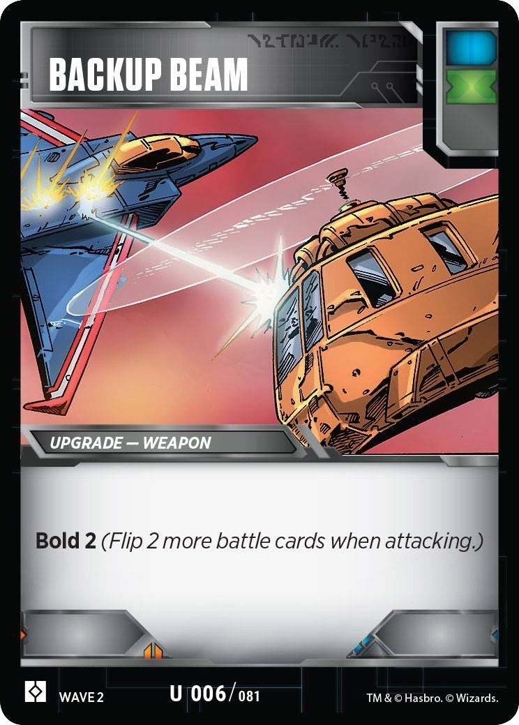 Image for Backup Beam (Rise of the Combiners) (6) - Transformers TCG