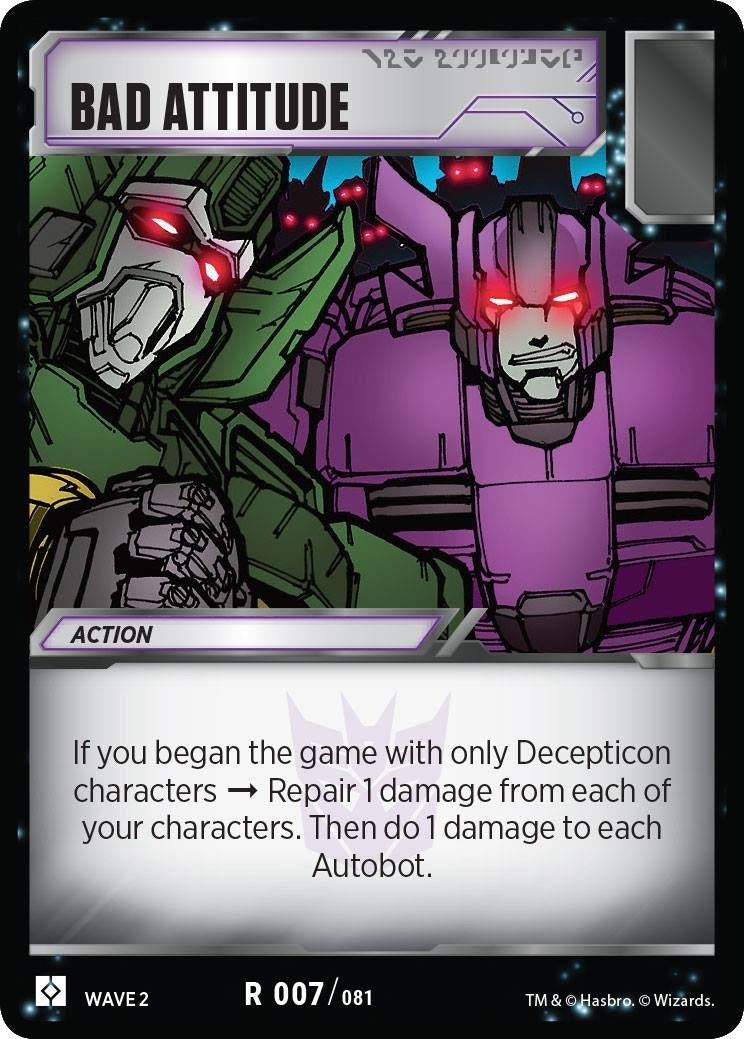 Image for Bad Attitude (Rise of the Combiners) (7) - Transformers TCG