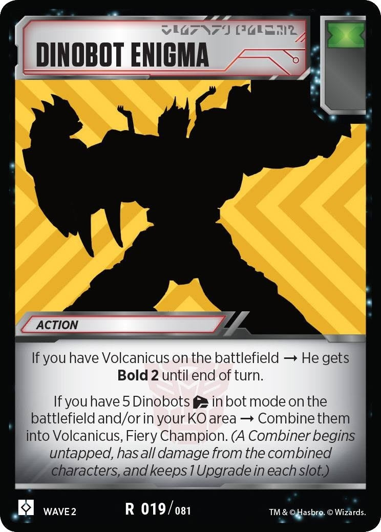 Image for Dinobot Enigma (Rise of the Combiners) (19) - Transformers TCG