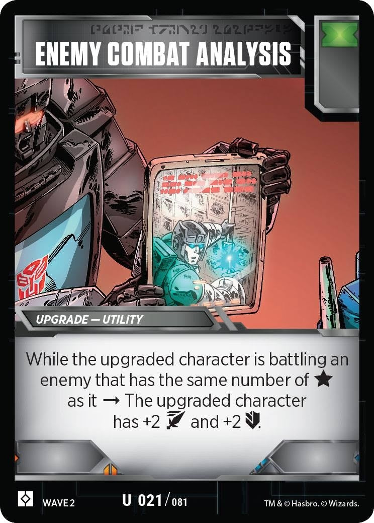 Image for Enemy Combat Analysis (Rise of the Combiners) (21) - Transformers TCG