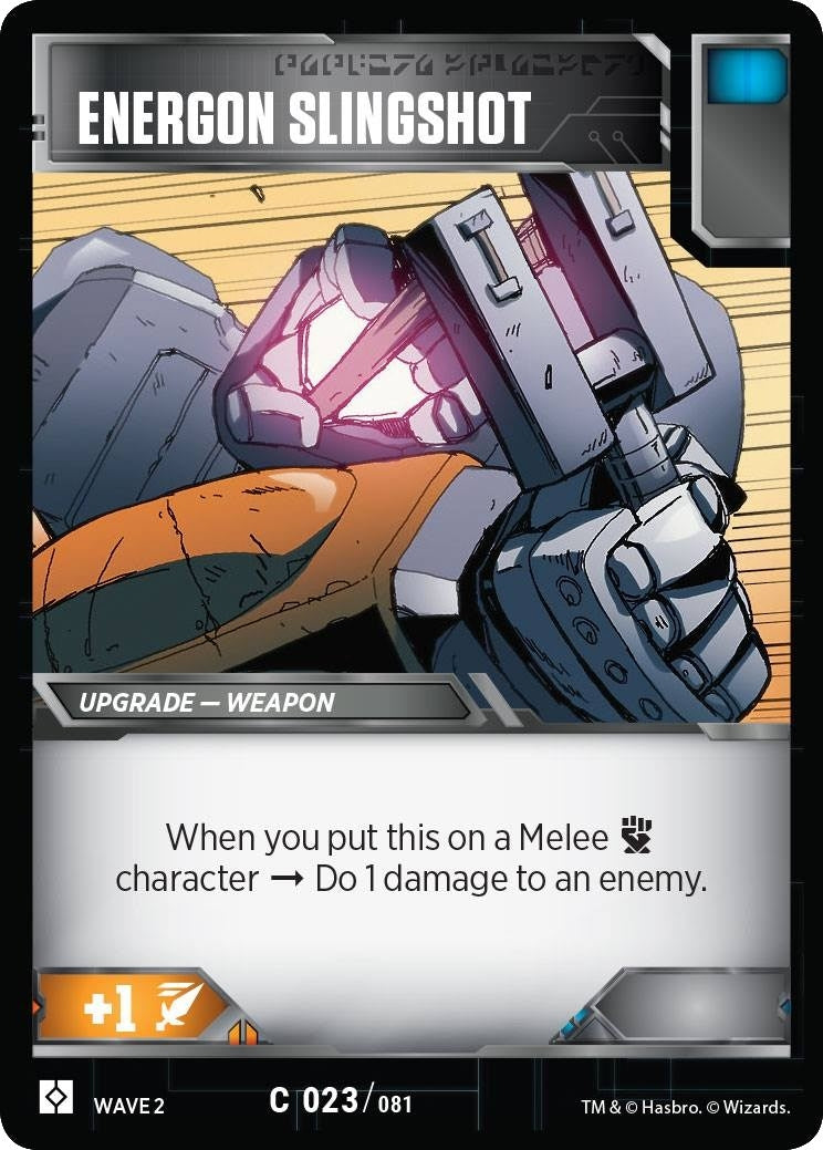 Image for Energon Slingshot (Rise of the Combiners) (23) - Transformers TCG