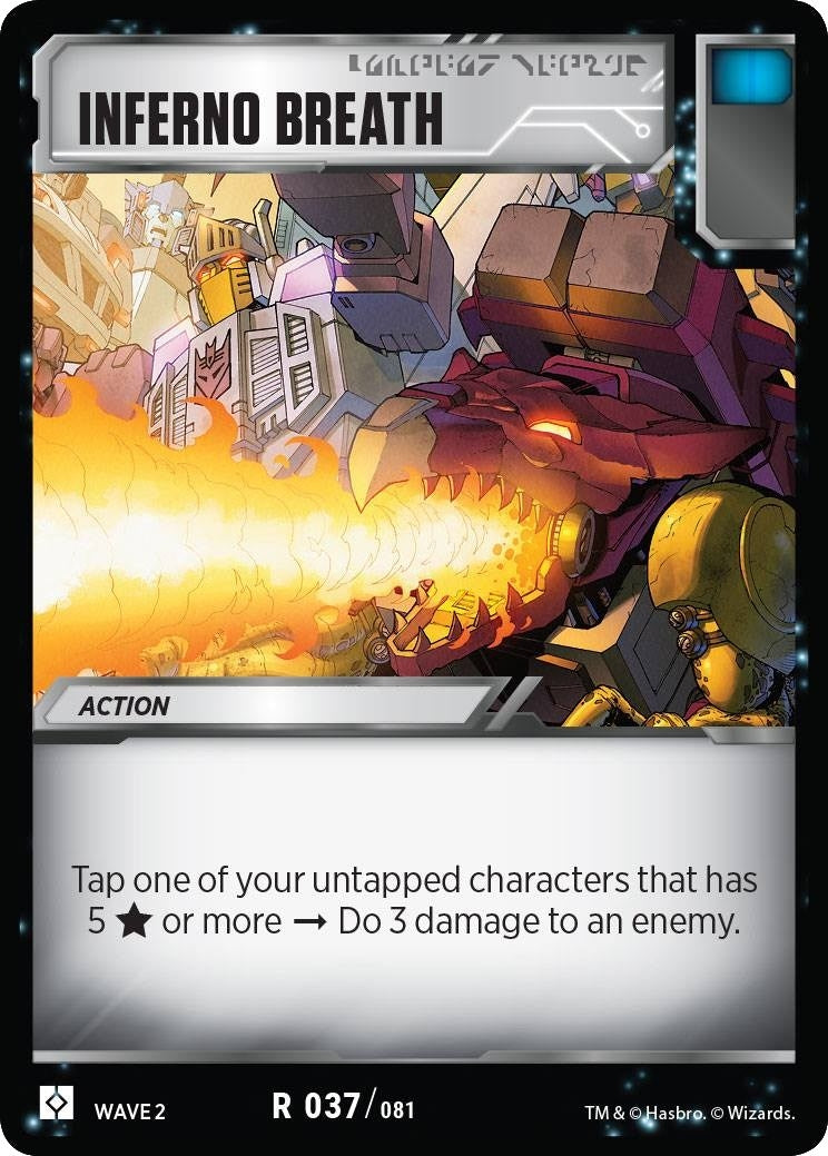 Image for Inferno Breath (Rise of the Combiners) (37) - Transformers TCG