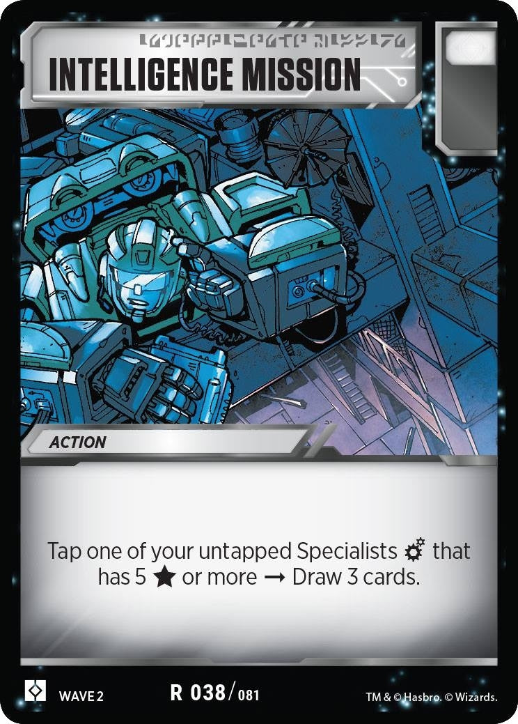 Image for Intelligence Mission (Rise of the Combiners) (38) - Transformers TCG