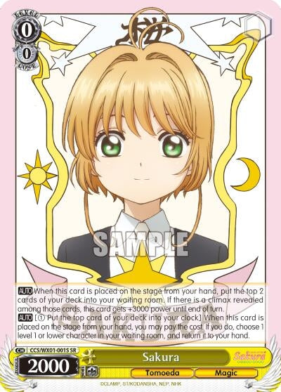 Image for Sakura (SR) (Cardcaptor Sakura: Clear Card) (CCS/WX01-001S SR) - Weiss Schwarz