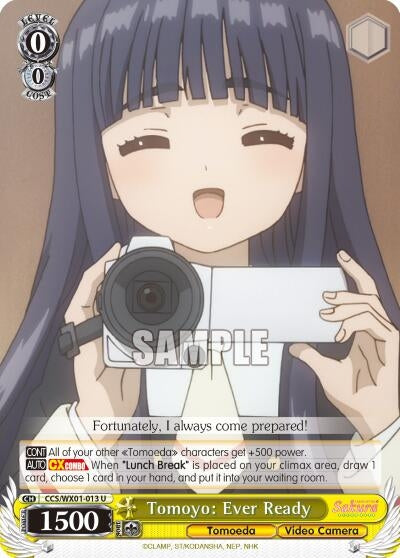Image for Tomoyo: Ever Ready (Cardcaptor Sakura: Clear Card) (CCS/WX01-013 U) - Weiss Schwarz