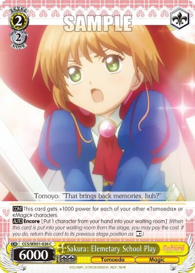 Image for Sakura: Elemetary School Play (Cardcaptor Sakura: Clear Card) (CCS/WX01-026 C) - Weiss Schwarz