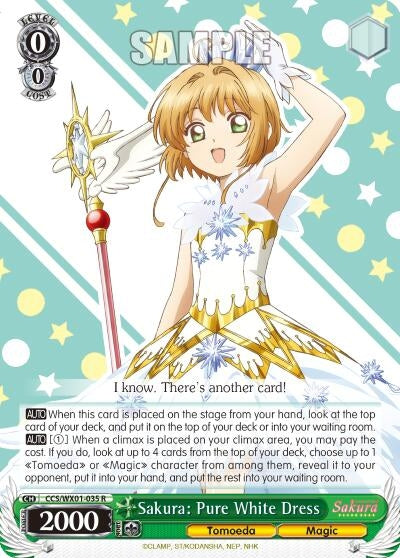 Image for Sakura: Pure White Dress (Cardcaptor Sakura: Clear Card) (CCS/WX01-035 R) - Weiss Schwarz