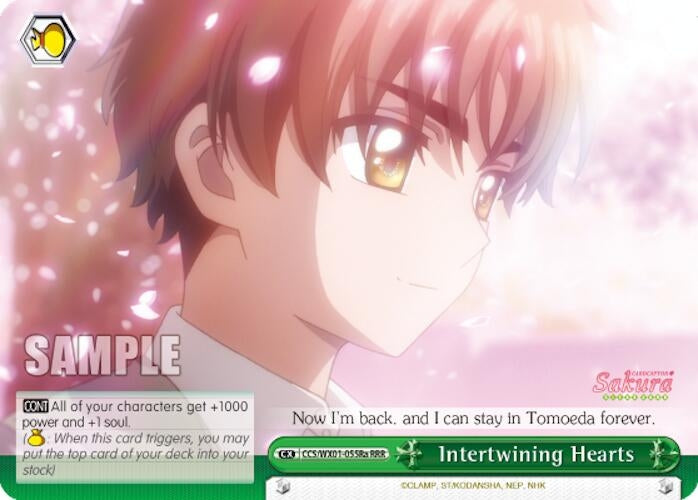 Image for Intertwining Hearts (RRR) (A) (Cardcaptor Sakura: Clear Card) (CCS/WX01-055Ra RRR) - Weiss Schwarz
