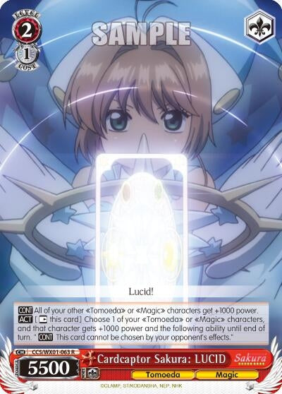 Image for Cardcaptor Sakura: LUCID (Cardcaptor Sakura: Clear Card) (CCS/WX01-063 R) - Weiss Schwarz