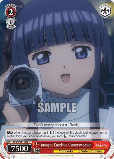 Image for Tomoyo: Carefree Camerawoman (Cardcaptor Sakura: Clear Card) (CCS/WX01-067 U) - Weiss Schwarz