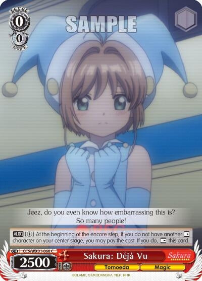 Image for Sakura: Deja Vu (Cardcaptor Sakura: Clear Card) (CCS/WX01-068 C) - Weiss Schwarz