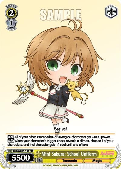 Image for Mini Sakura: School Uniform (Cardcaptor Sakura: Clear Card) (CCS/WX01-101 PR) - Weiss Schwarz
