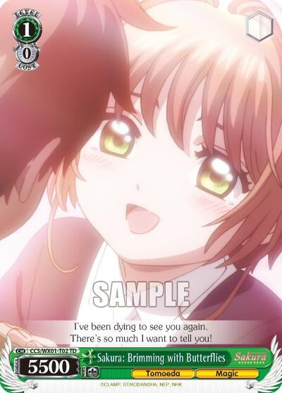 Image for Sakura: Brimming with Butterflies (Cardcaptor Sakura: Clear Card) (CCS/WX01-T02 TD) - Weiss Schwarz