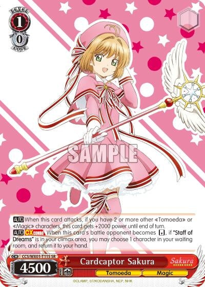 Image for Cardcaptor Sakura (SR) (Cardcaptor Sakura: Clear Card) (CCS/WX01-T11S SR) - Weiss Schwarz