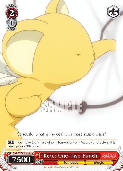 Image for Kero: One-Two Punch (Cardcaptor Sakura: Clear Card) (CCS/WX01-T15 TD) - Weiss Schwarz