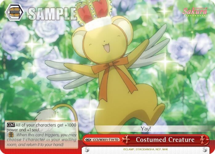 Image for Costumed Creature (Cardcaptor Sakura: Clear Card) (CCS/WX01-T19 TD) - Weiss Schwarz