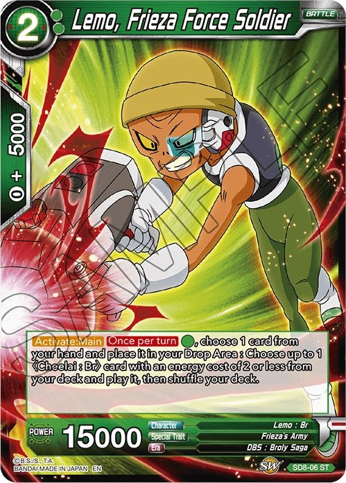 Image for Lemo, Frieza Force Soldier (Destroyer Kings) (SD8-06) - Dragon Ball Super: Masters