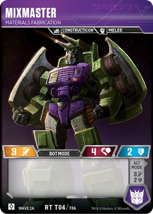 Image for Mixmaster - Materials Fabrication (Wave 2A - Devastator) (Rise of the Combiners) (4) - Transformers TCG