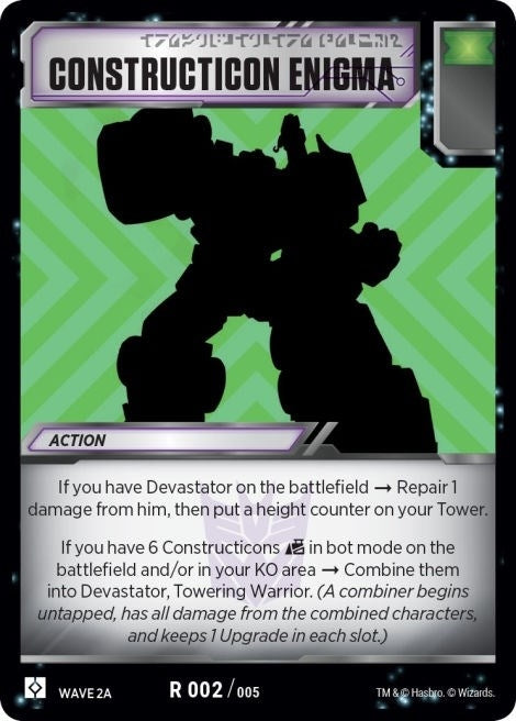 Image for Constructicon Enigma (Wave 2A - Devastator) (Rise of the Combiners) (2) - Transformers TCG
