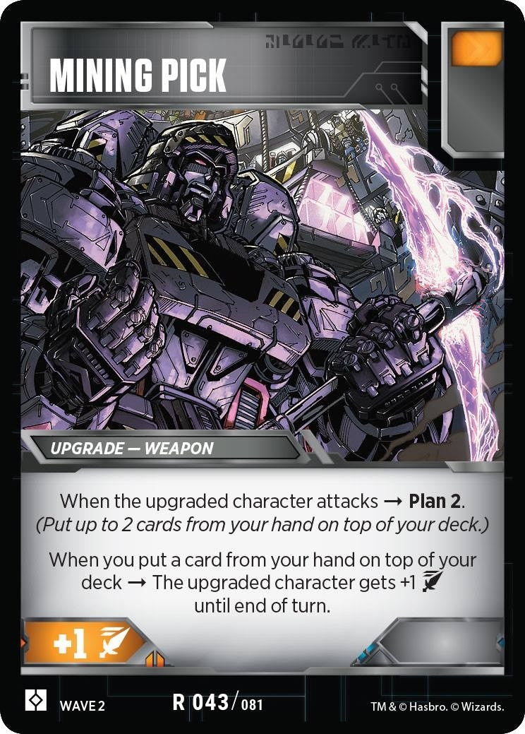 Image for Mining Pick (Rise of the Combiners) (43) - Transformers TCG