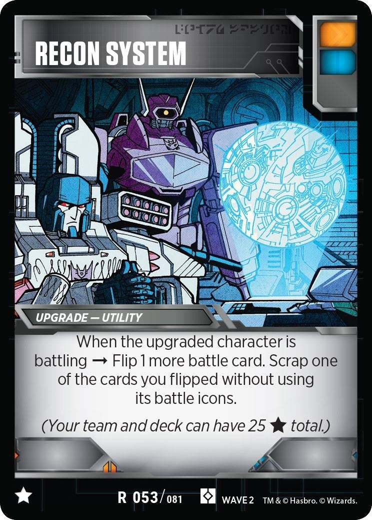 Image for Recon System (Rise of the Combiners) (53) - Transformers TCG