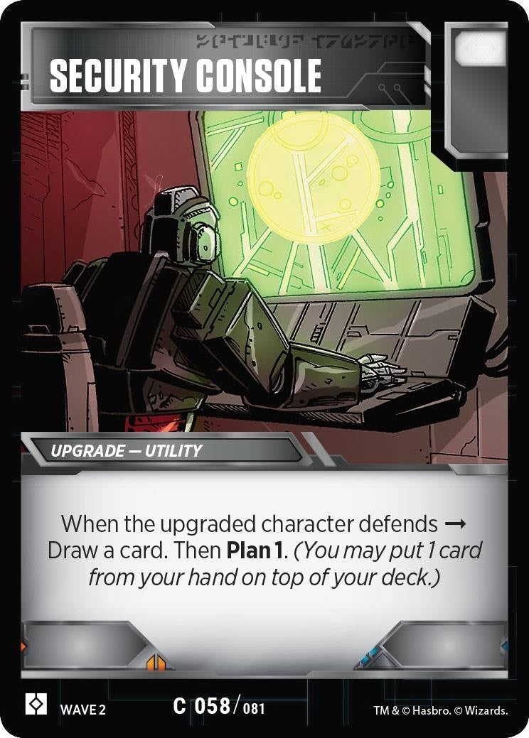 Image for Security Console (Rise of the Combiners) (58) - Transformers TCG