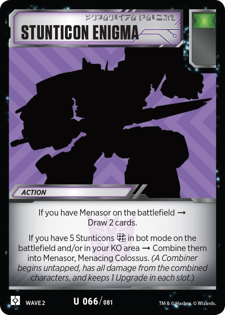 Image for Stunticon Enigma (Rise of the Combiners) (66) - Transformers TCG