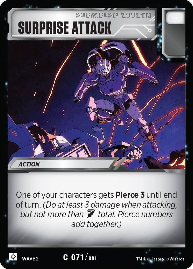 Image for Surprise Attack (Rise of the Combiners) (71) - Transformers TCG