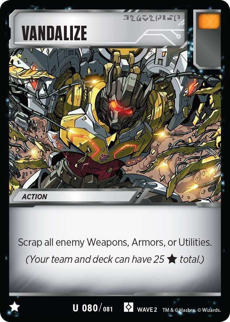 Image for Vandalize (Rise of the Combiners) (80) - Transformers TCG