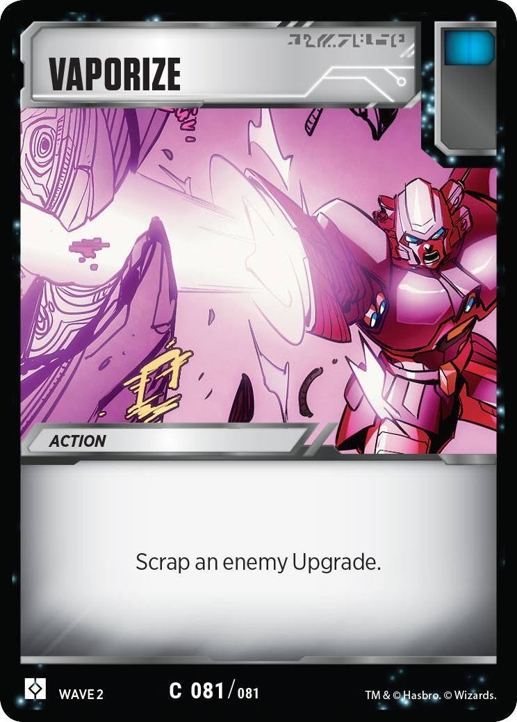 Image for Vaporize (Rise of the Combiners) (81) - Transformers TCG