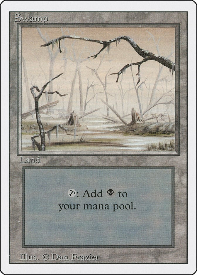 Image for Swamp (B) (Revised Edition) (301) - Magic: The Gathering