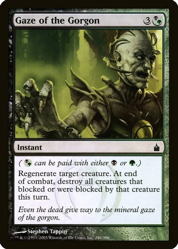 Image for Gaze of the Gorgon (Ravnica: City of Guilds) (Oversize Cards) (246) - Magic: The Gathering