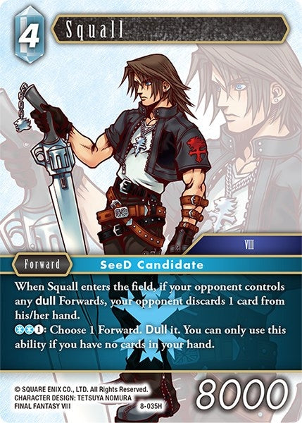 Image for Squall (Opus VIII) (8-035H) - Final Fantasy TCG