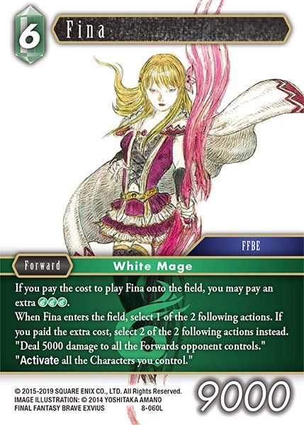 Image for Fina (Legend) (Opus VIII) (8-060L) - Final Fantasy TCG
