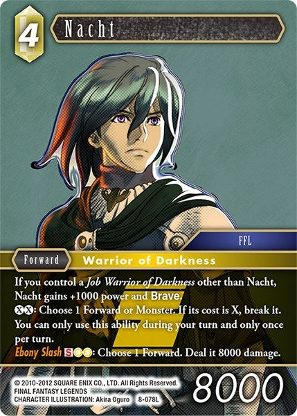 Image for Nacht (Opus VIII) (8-078L) - Final Fantasy TCG