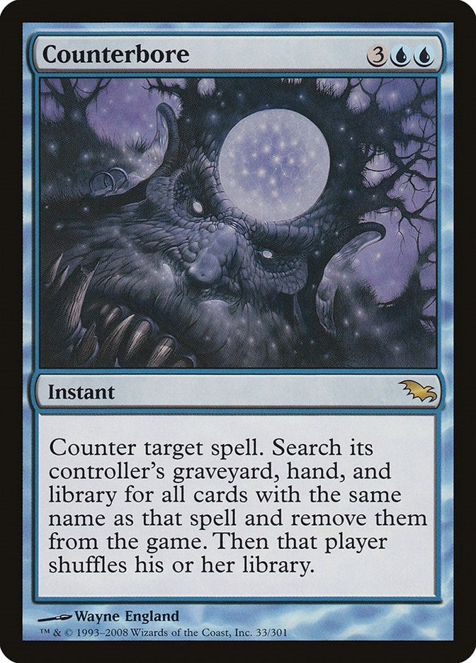 Image for Counterbore (Shadowmoor) (33) - Magic: The Gathering
