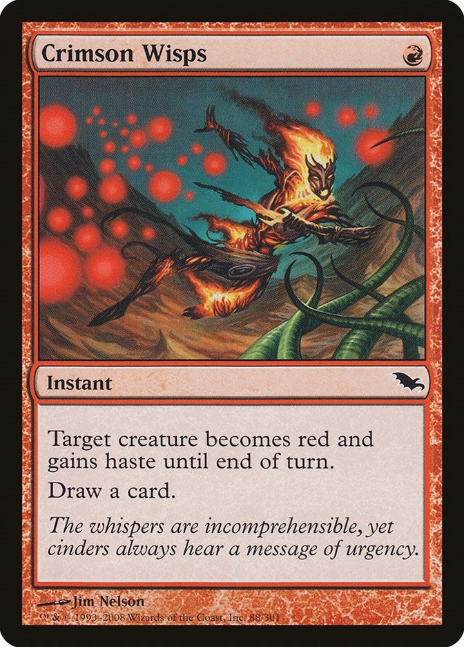 Image for Crimson Wisps (Shadowmoor) (88) - Magic: The Gathering