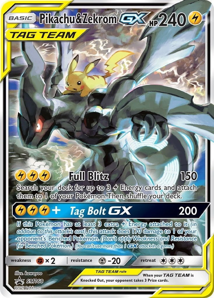Image for Pikachu & Zekrom GX (SM Promos) (SM168) - Pokemon
