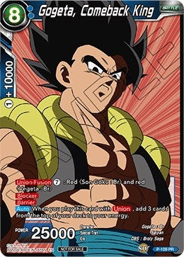 Image for Gogeta, Comeback King (Broly Pack Vol. 3) (Promotion Cards) (P-109) - Dragon Ball Super: Masters