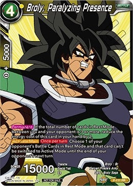 Image for Broly, Paralyzing Presence (Broly Pack Vol. 3) (Promotion Cards) (P-111) - Dragon Ball Super: Masters