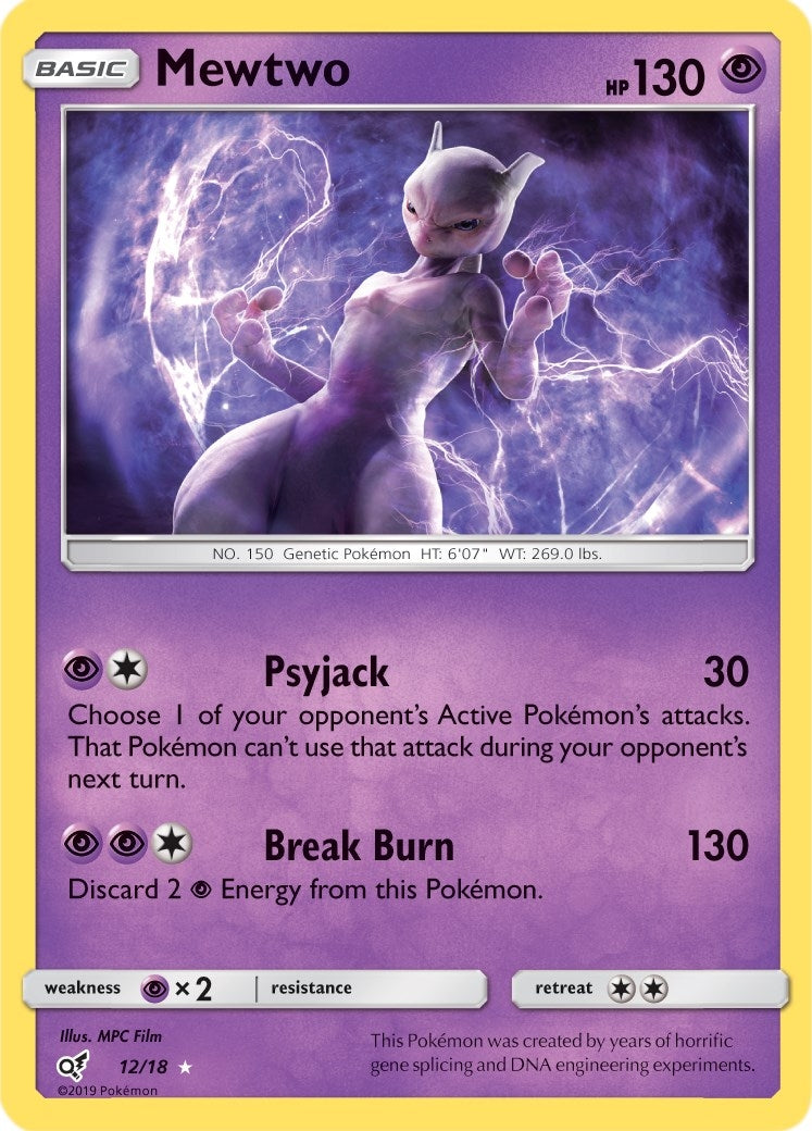 Image for Mewtwo (Detective Pikachu) (12/18) - Pokemon