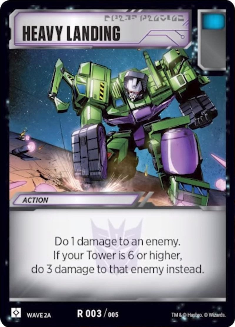Image for Heavy Landing (Wave 2A - Devastator) (Rise of the Combiners) (3) - Transformers TCG