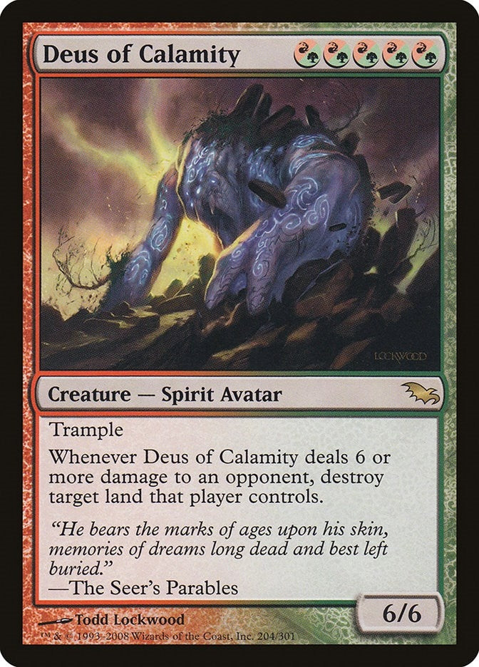 Image for Deus of Calamity (Shadowmoor) (204) - Magic: The Gathering
